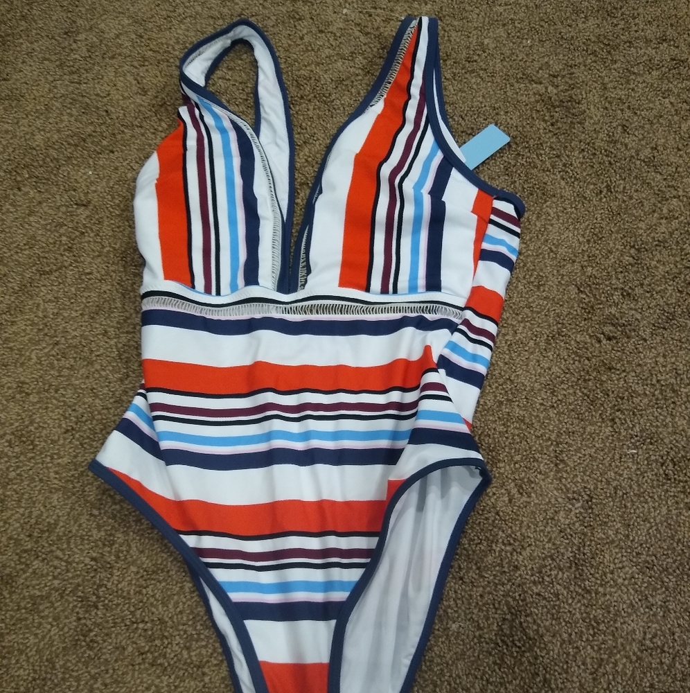 Cupshe Striped One piece swimsuit